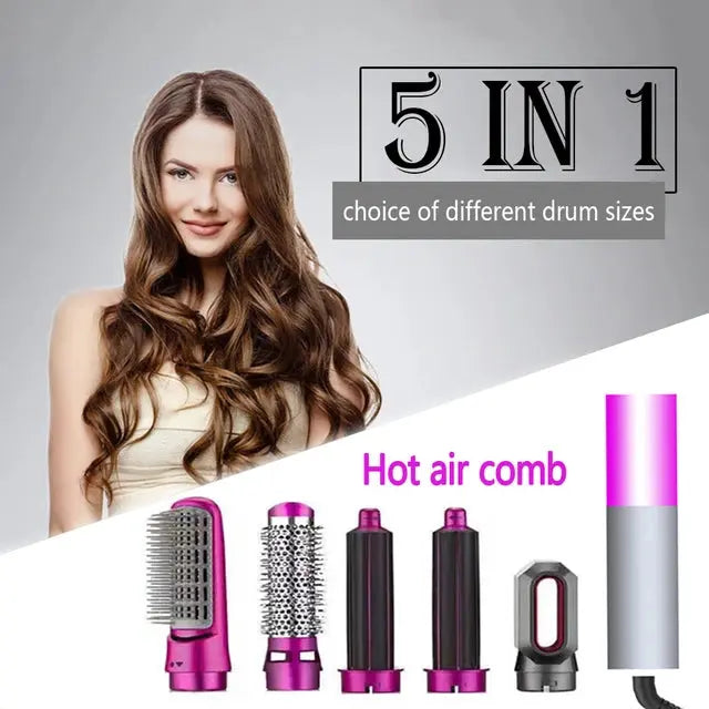 5-in 1 Hot Air Styler Hair Curler NEW